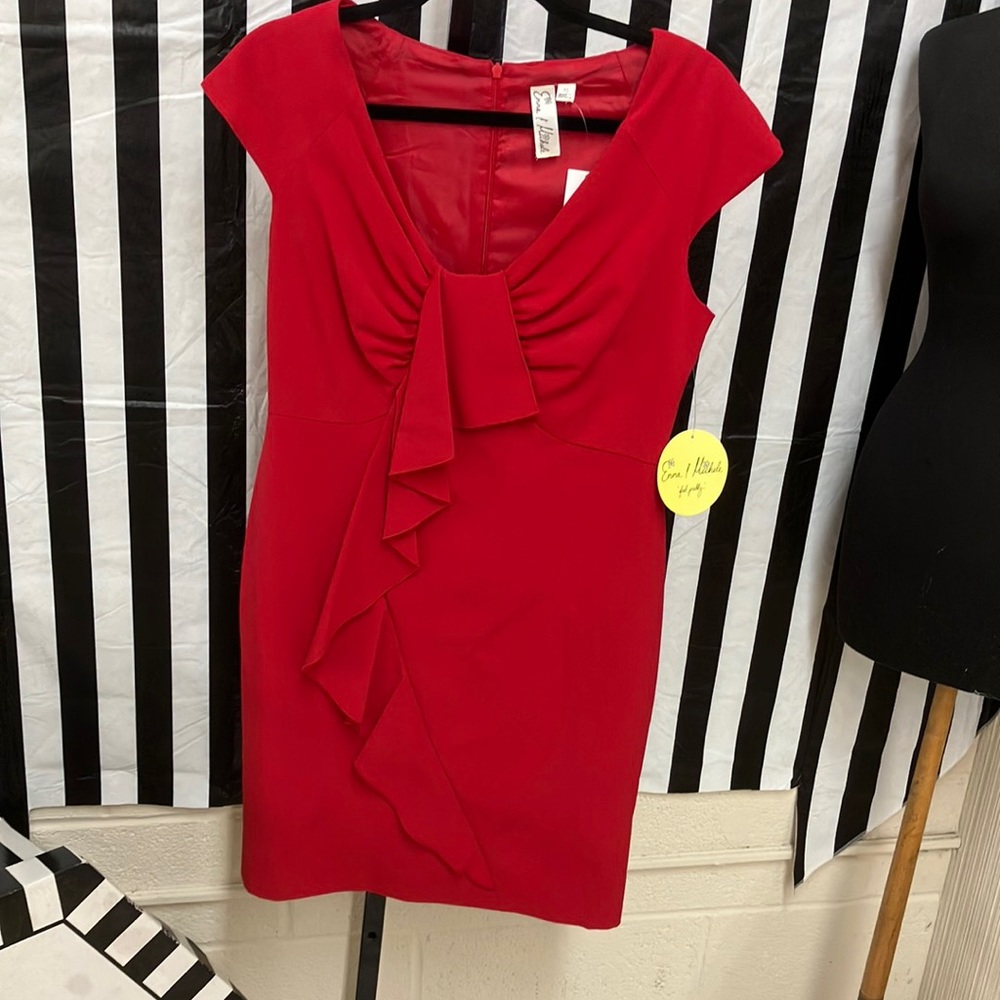 Red Emma Michele “feel pretty dress”